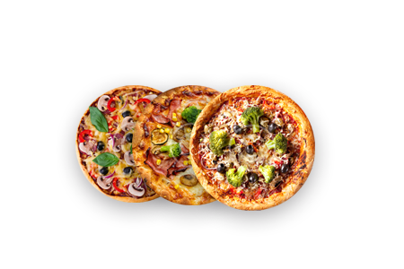 3 Medium Pizza