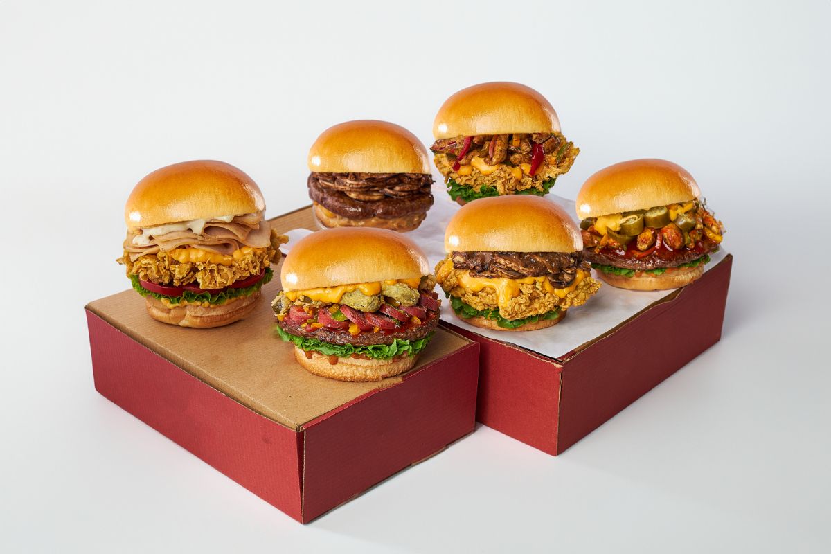 Brioche Mix Beef And Chicken Box 6 Sandwiches