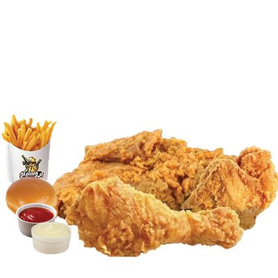 3 Broasted Chicken pieces