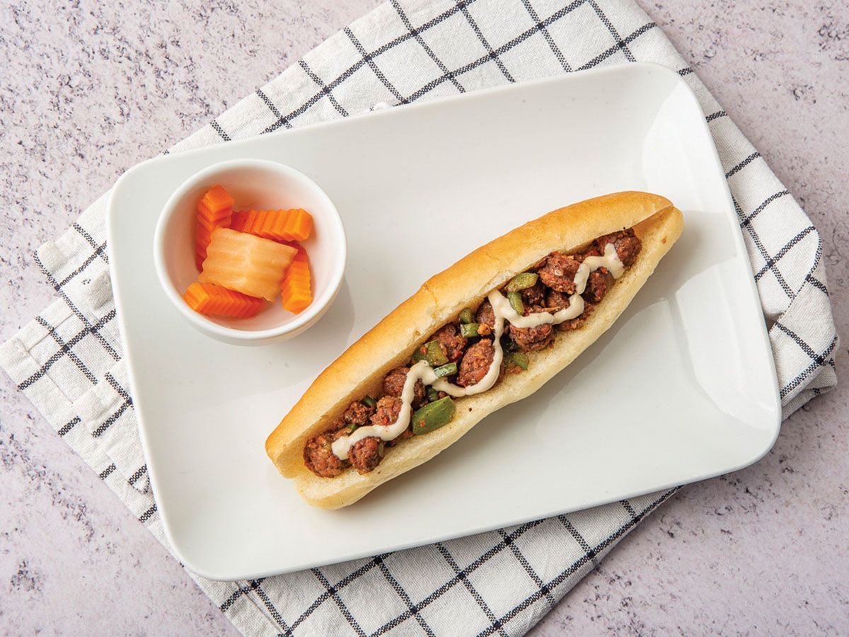 Oriental Sausage Sandwich