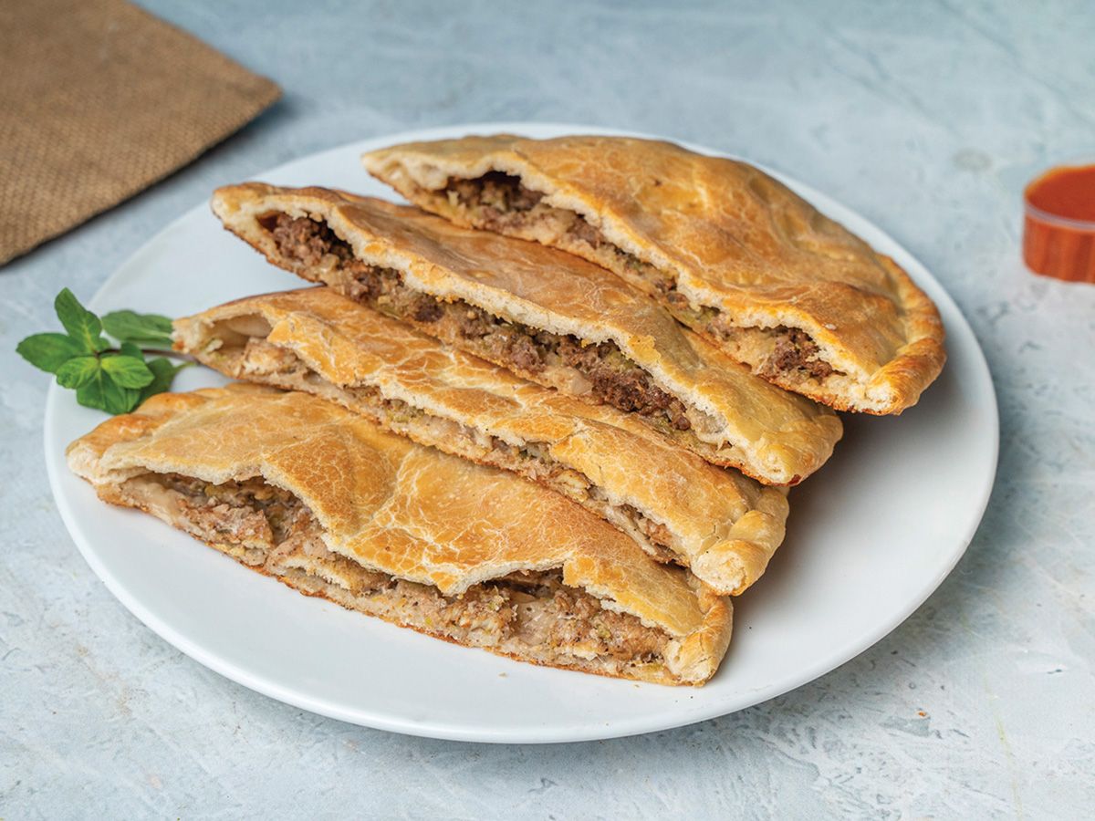 Meat Hawawshi With Cheddar Cheese