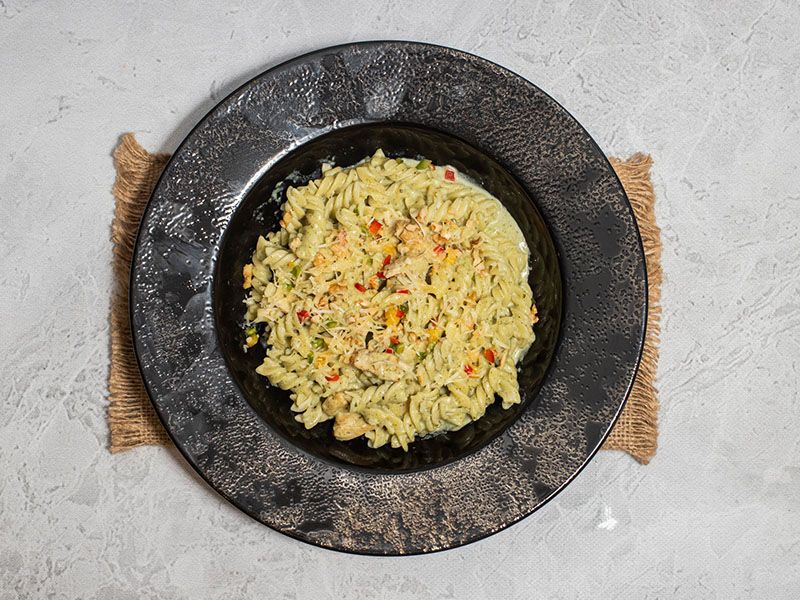 Chicken Pesto Cream Pasta