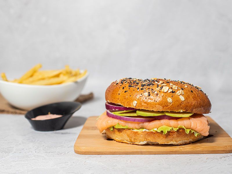 Bagel Salmon Sandwich
