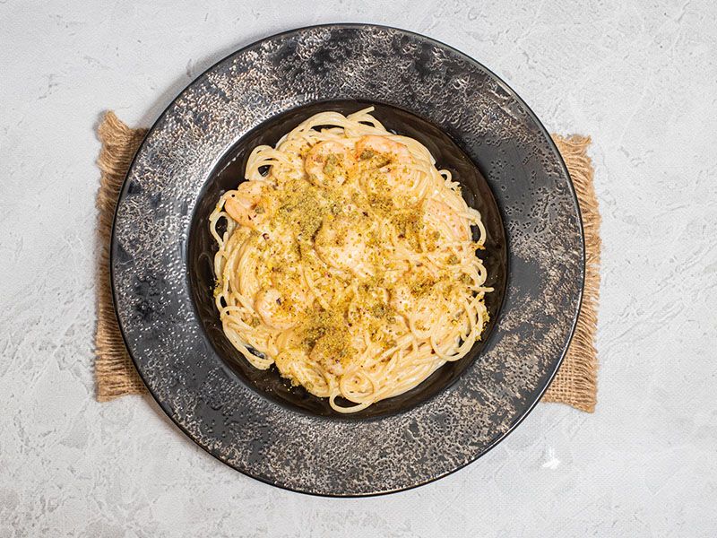 Shrimp With Pistachio Pasta