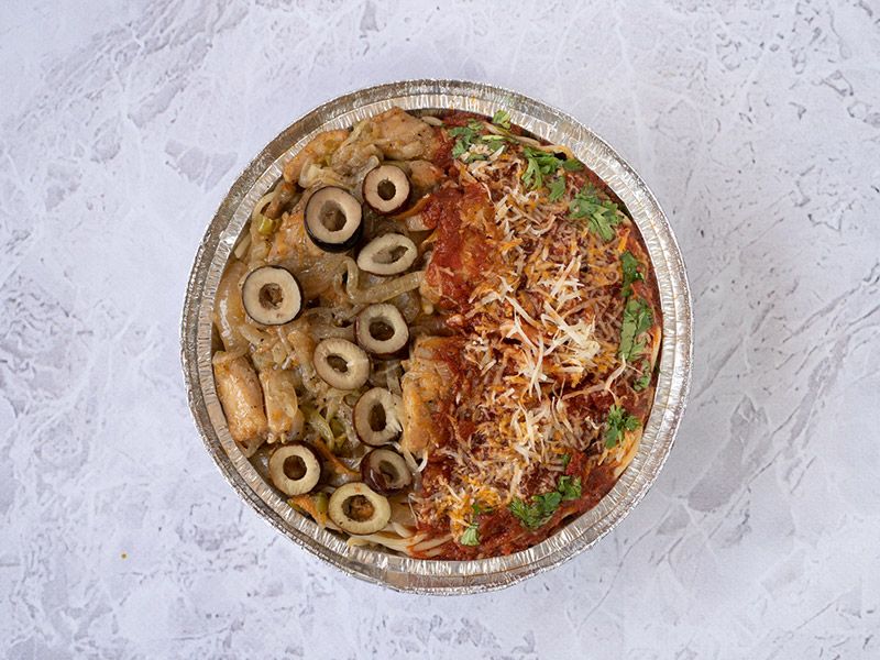 Chicken Spaghetti Pasta Platter