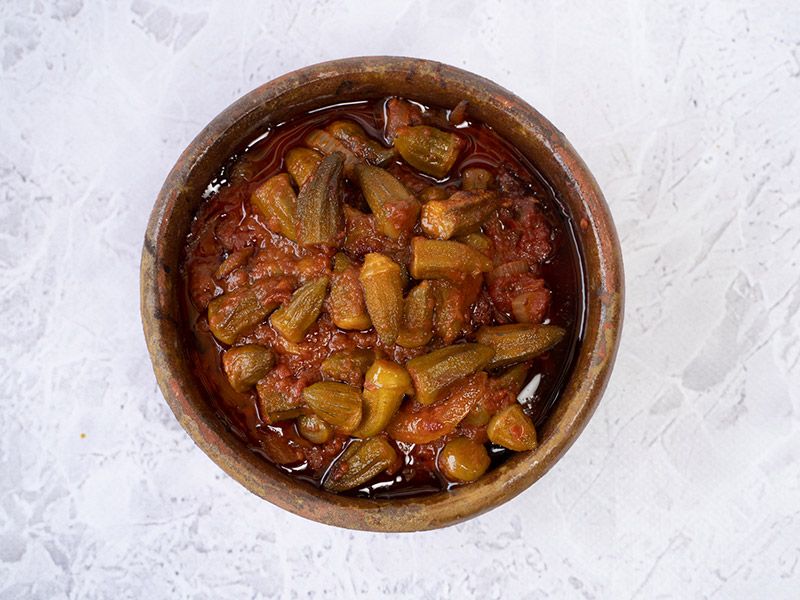 Okra With Meat Casserole