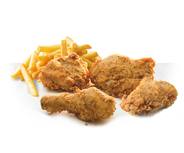 4 Pieces Broasted Meal