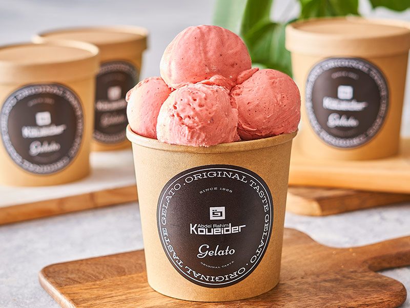 Strawberry ice cream