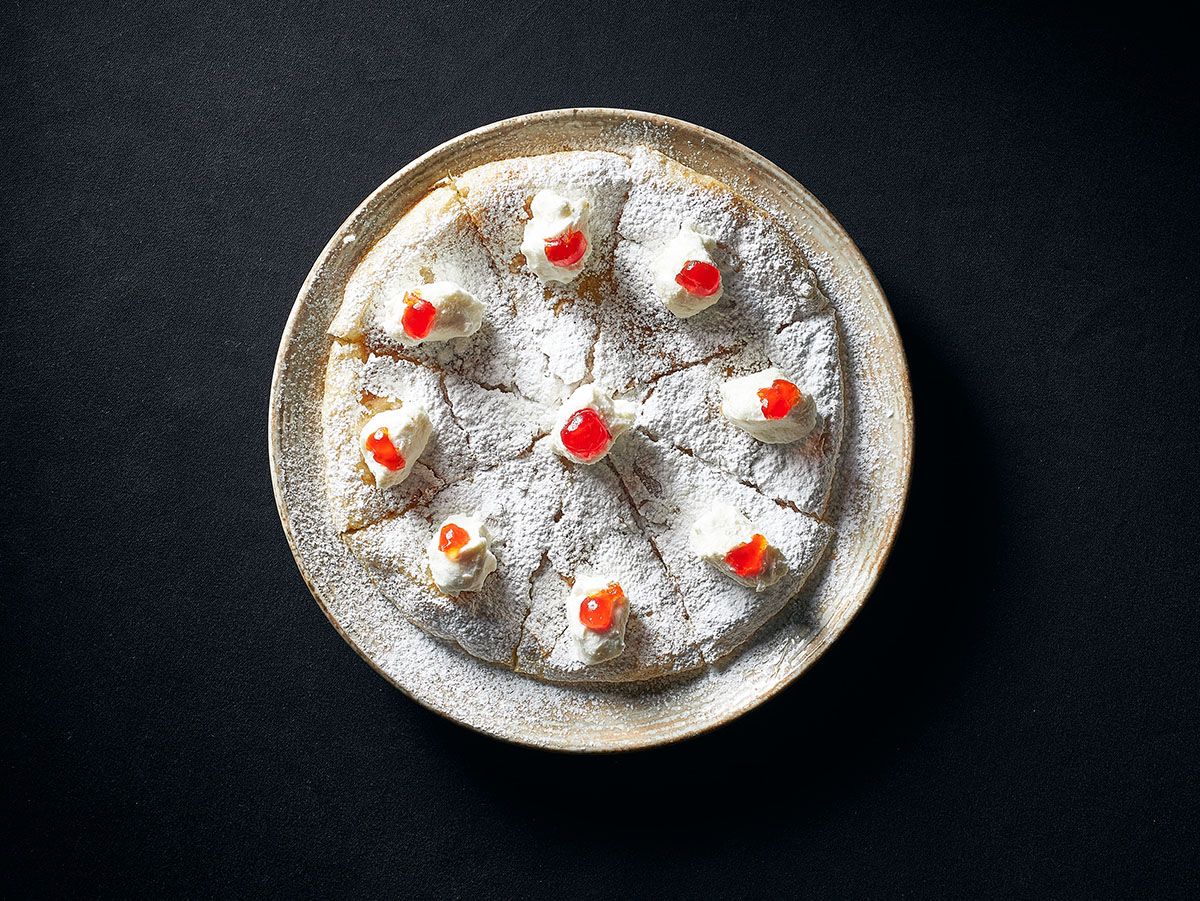 Qeshta Pastry And Cream And Cherry And Sugar And Honey