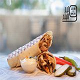 Chicken Shawerma Sandwich Saj Bread