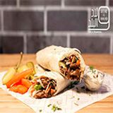 Meat Shawerma Sandwich Saj Bread