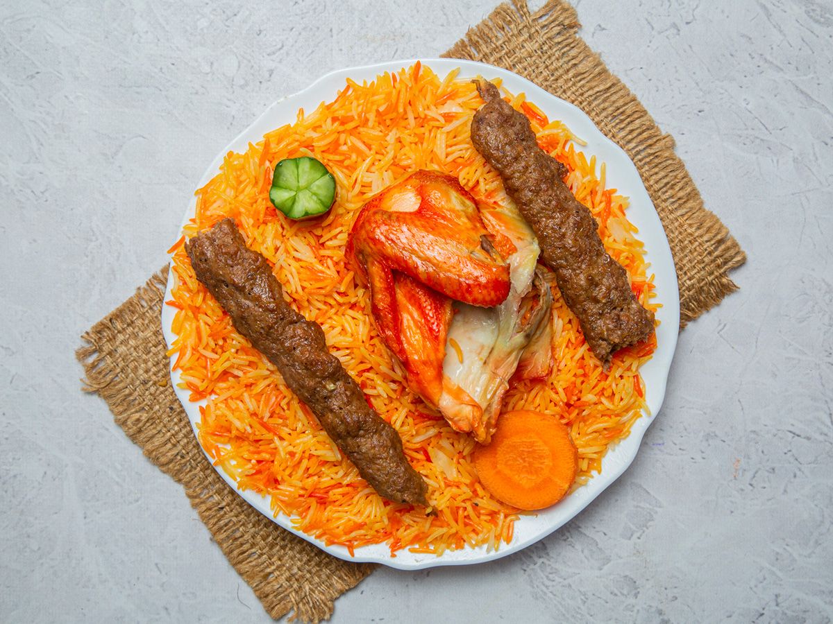 Quarter chicken and eighth kilo kofta