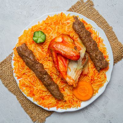 Quarter chicken and eighth kilo kofta