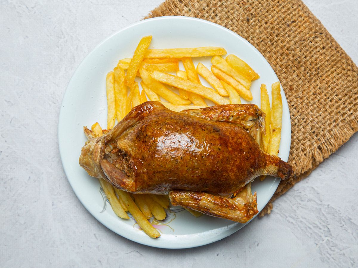 One Stuffed Pigeon With Rice