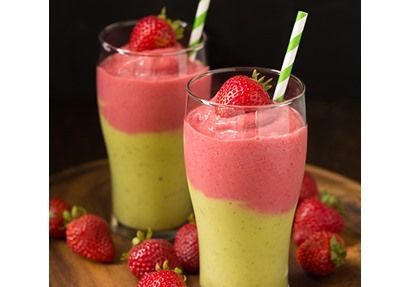Kiwi With Strawberry Juice