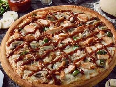 Chicken BBQ pizza