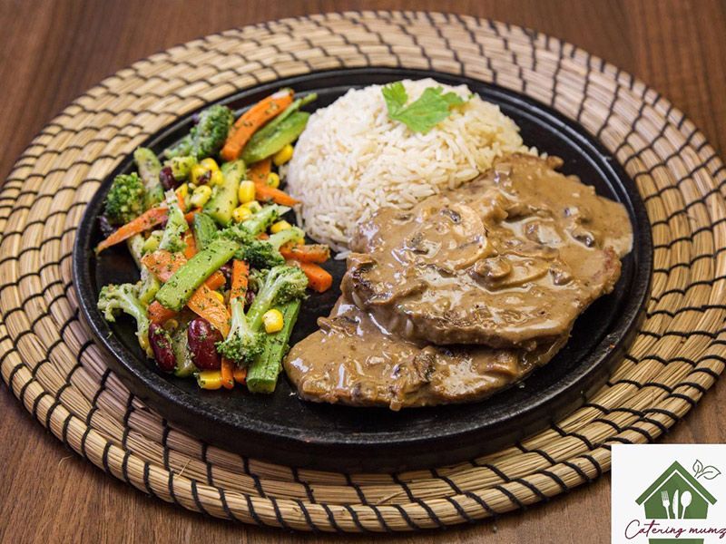 Piccata with Mushroom Platter