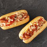 Oriental Sausage With Tomato Sauce Sandwich