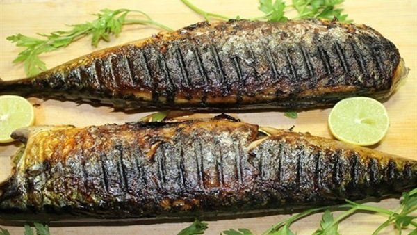 Mackerel Fish With Oil And Lemon