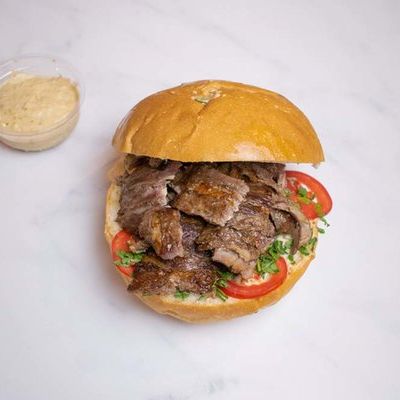 Beef shawarma bun