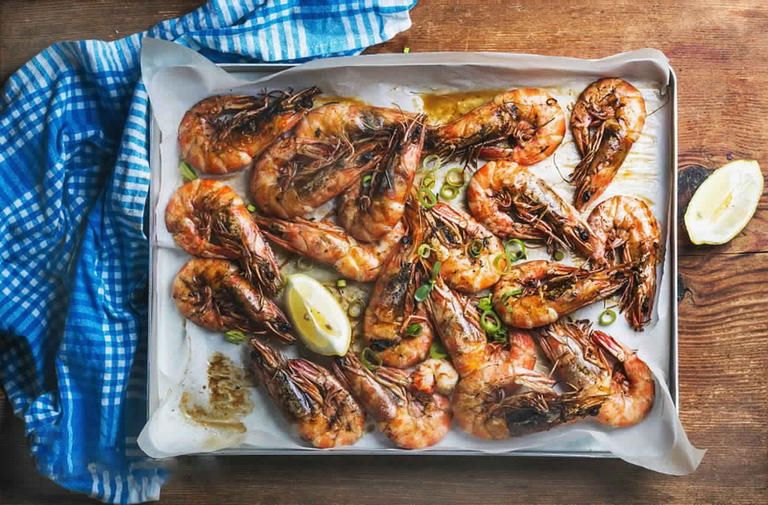 Large Grilled Unpeeled Shrimp