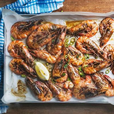 Large Grilled Unpeeled Shrimp