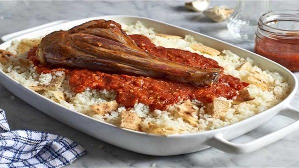 Shank With Fatteh Platter