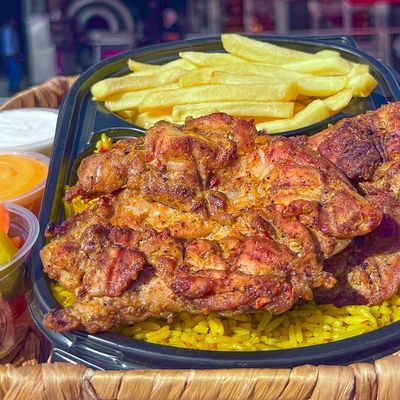 breast boneless on charcoal meal