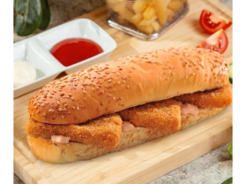 Fried Cheese French Bread Sandwich