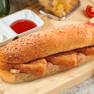 Fried Cheese French Bread Sandwich