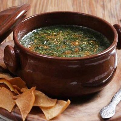 Homemade molokhiya casserole