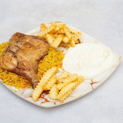 1/4 Chicken thigh Meal