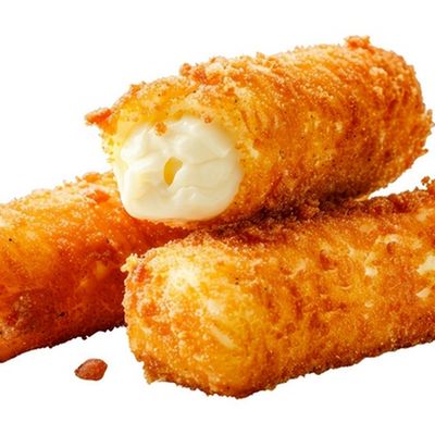 Fried mozzarella cheese sticks