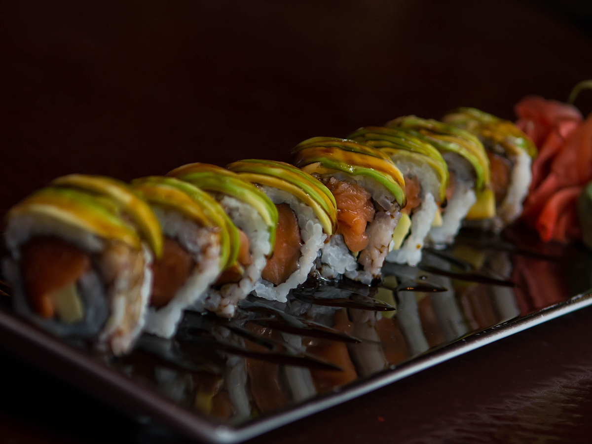 Salmon Caterpillar Roll