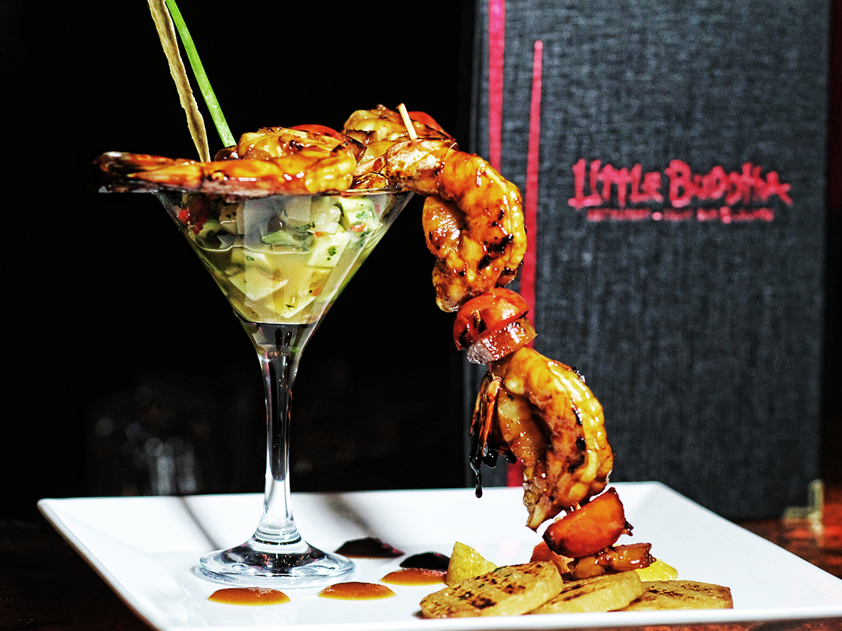 Teriyaki Shrimp with Avocado Salad