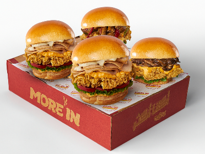 Chicken Brioche Box 4 Sandwiches