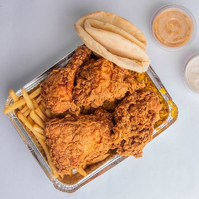 نصف دجاجة بروست 4 قطع