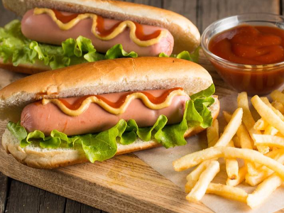 Cheddar Hot Dog Sandwich