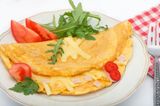 Omelette With Cheddar Cheese Sandwich