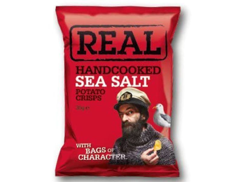 Buy Real Crisp Handcooked Chips Sea Salt 150 g Online in Bahrain ...