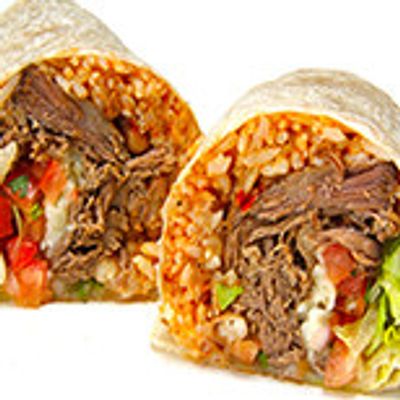 Steak Burrito with Rice