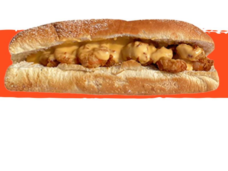 Shrimp With Cheese Sandwich