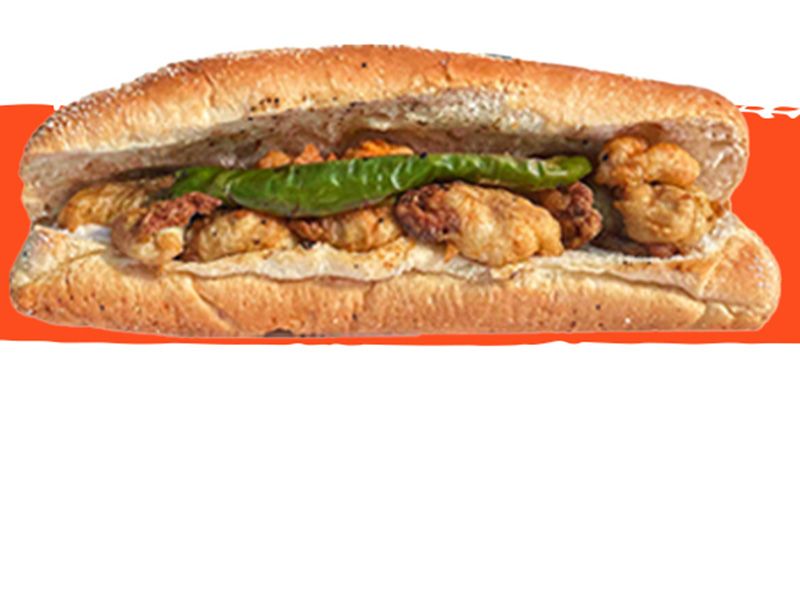 Fried Squid Eggs Sandwich