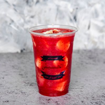 Strawberry with banana pieces