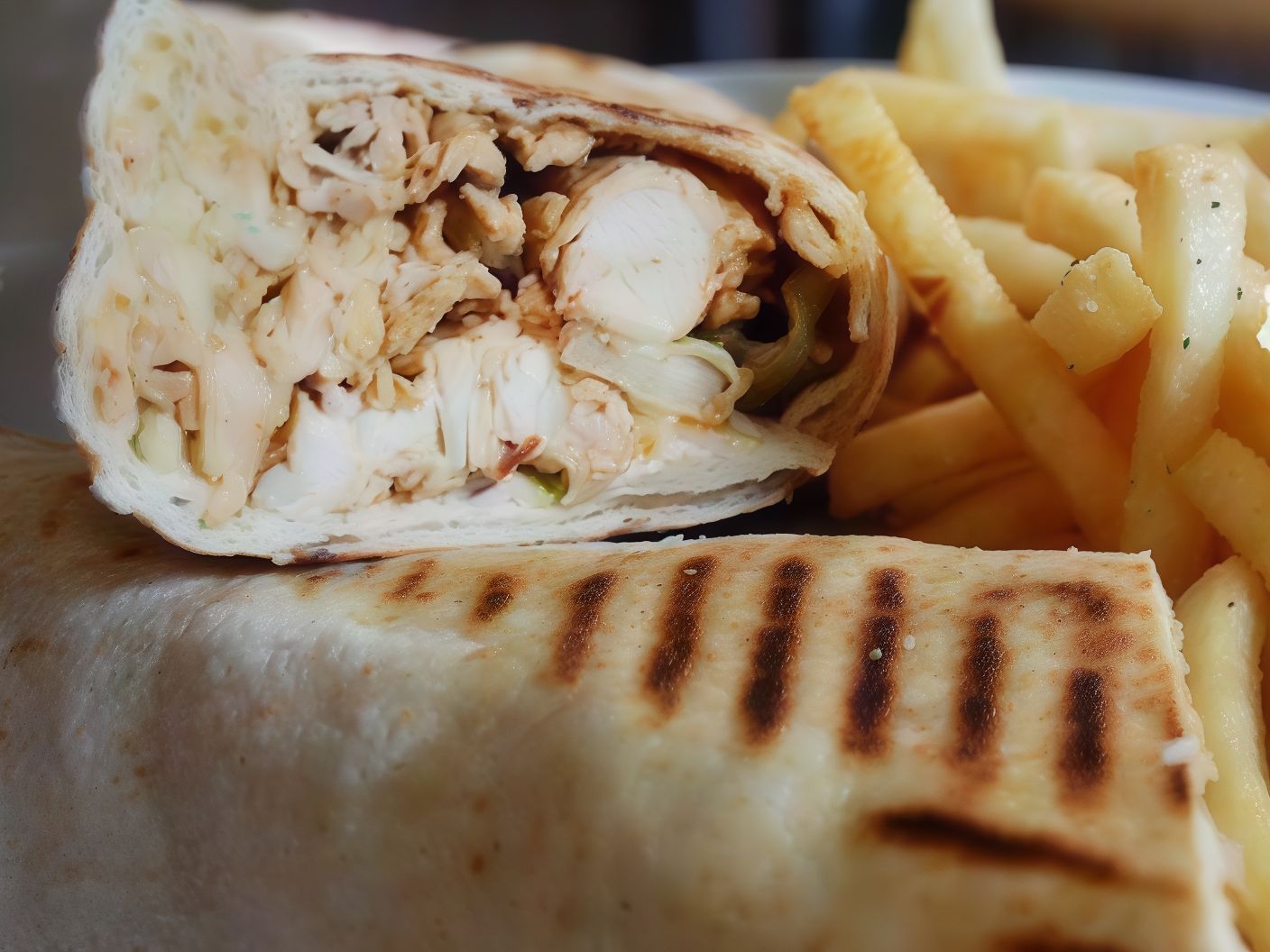 Syrian Chicken Shawerma Sandwich
