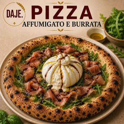 Pizza Burrata Affumigata