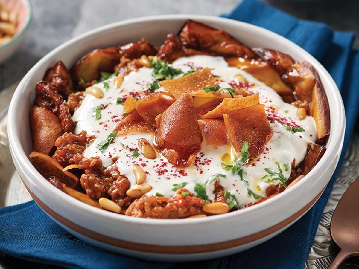 Eggplant Fatteh