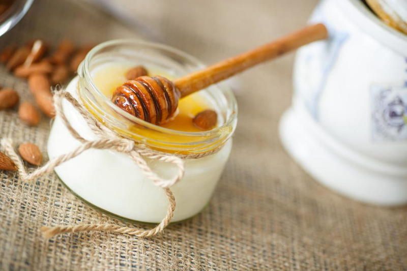 Yogurt With Honey Juice