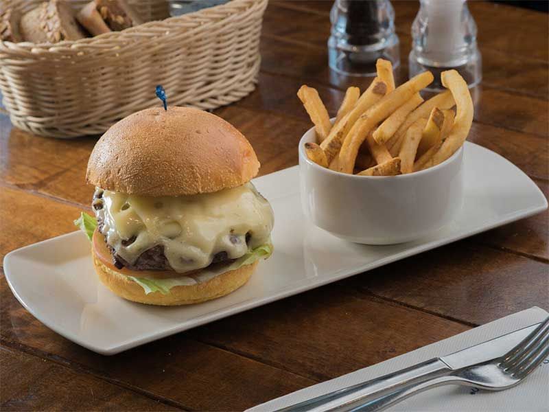 The Big Cheese Beef Burger Sandwich