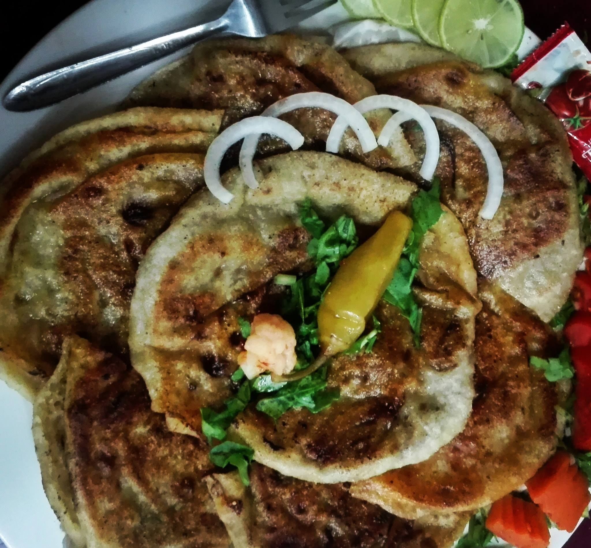 Hawawshi with Cheese Sandwich